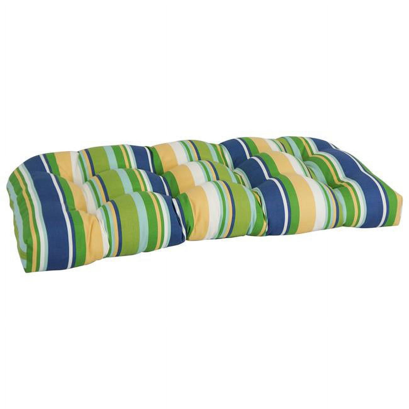 Picture of Blazing Needles 93180-LS-OD-172 42 x 19 in. U-Shaped Patterned Spun Polyester Tufted Settee & Bench Cushion&#44; Mccoury Pool