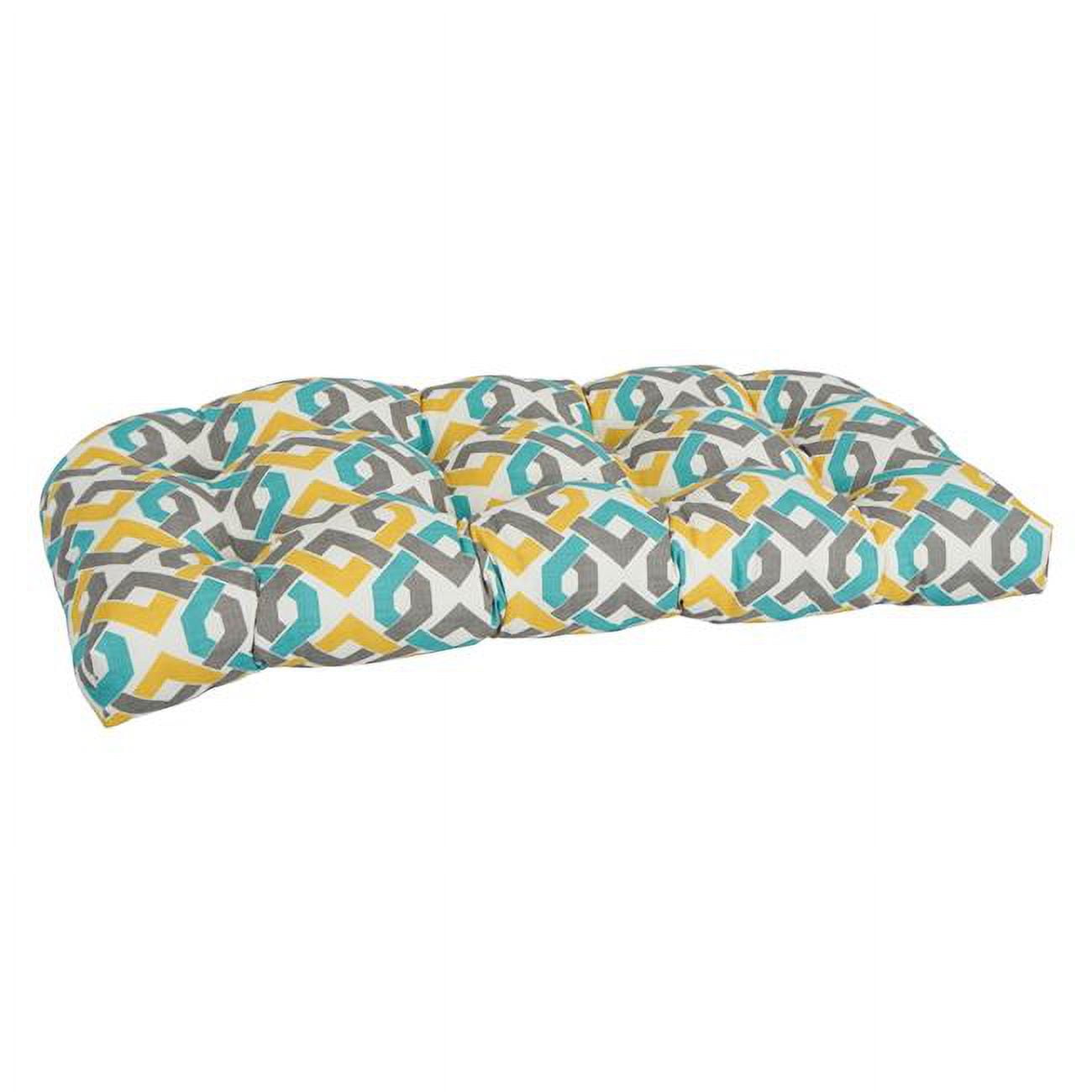 Picture of Blazing Needles 93180-LS-OD-186 42 x 19 in. U-Shaped Patterned Spun Polyester Tufted Settee & Bench Cushion&#44; Rieser Sterling