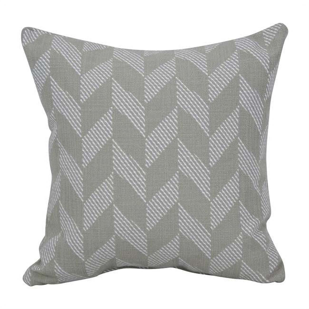 9910-S1-ID-096 17 in. Jacquard Throw Pillows with Inserts, Gannawls Khaki