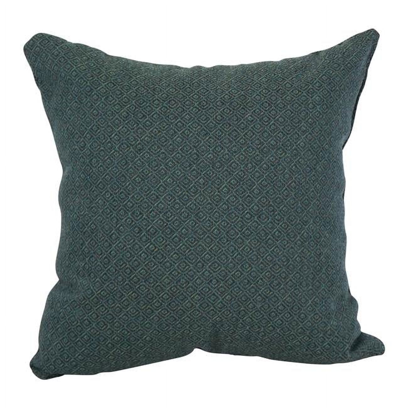 9910-S1-ID-098 17 in. Jacquard Throw Pillows with Inserts, Hazeltsb Bluegr