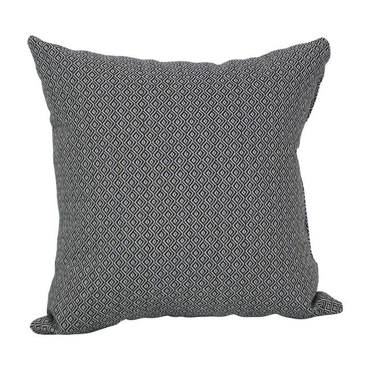 9910-S1-ID-099 17 in. Jacquard Throw Pillows with Inserts, Hazeltsb Domino