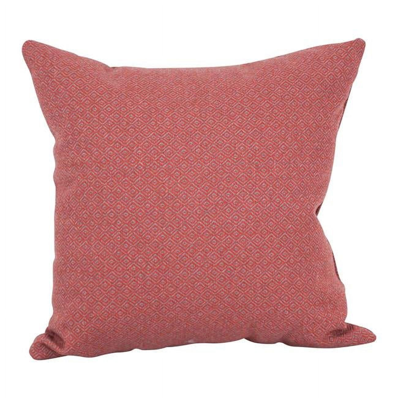 9910-S1-ID-100 17 in. Jacquard Throw Pillows with Inserts, Hazeltsb Paprik