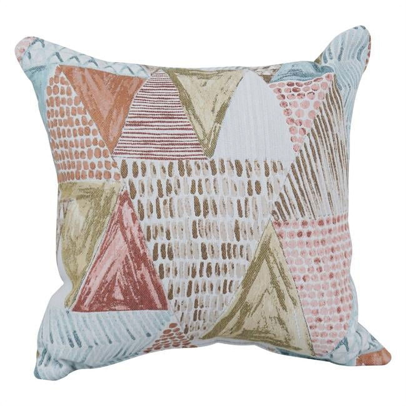 9910-S1-ID-106 17 in. Jacquard Throw Pillows with Inserts, Kandafrt Blush