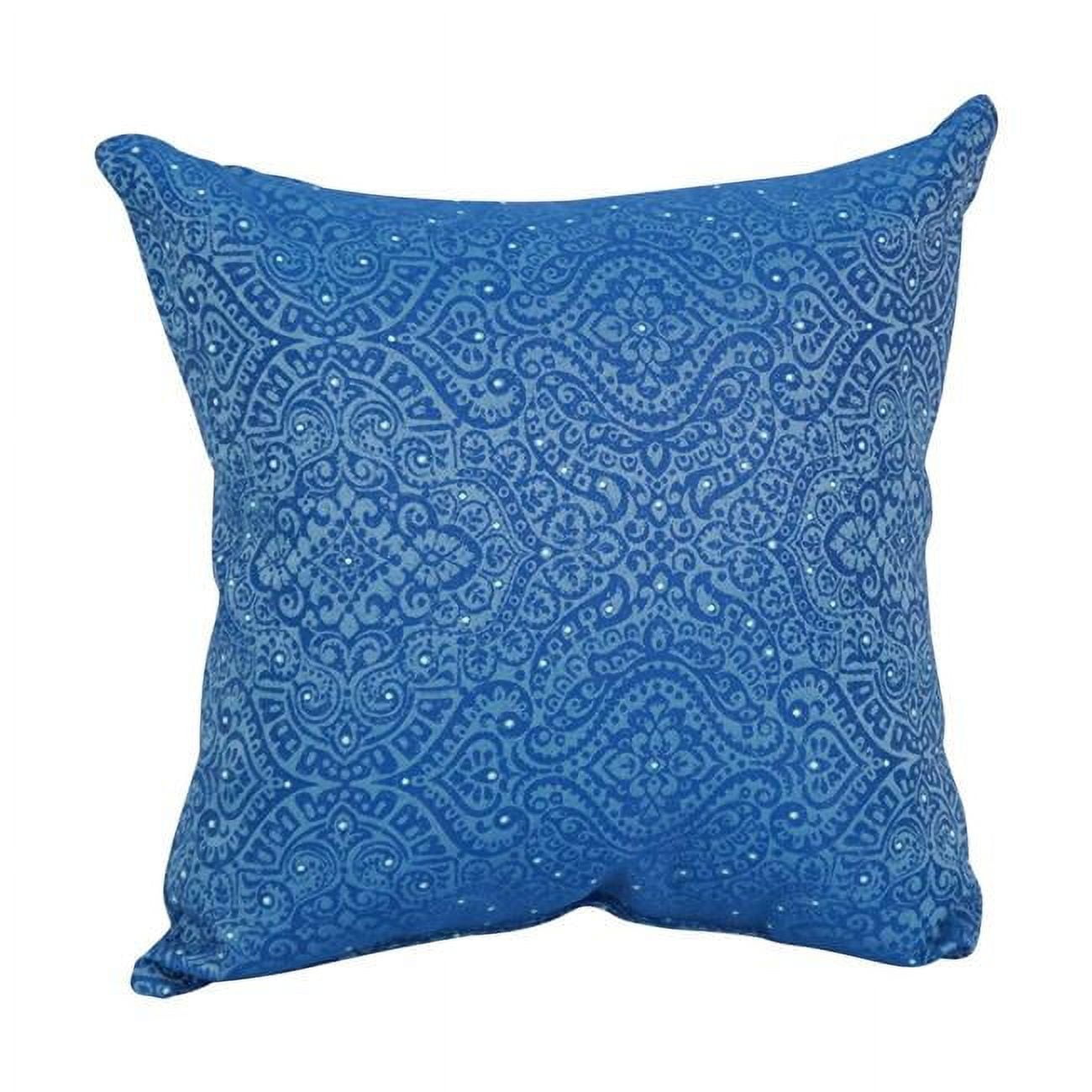9910-S1-ID-111 17 in. Jacquard Throw Pillows with Inserts, Mabul Aegean