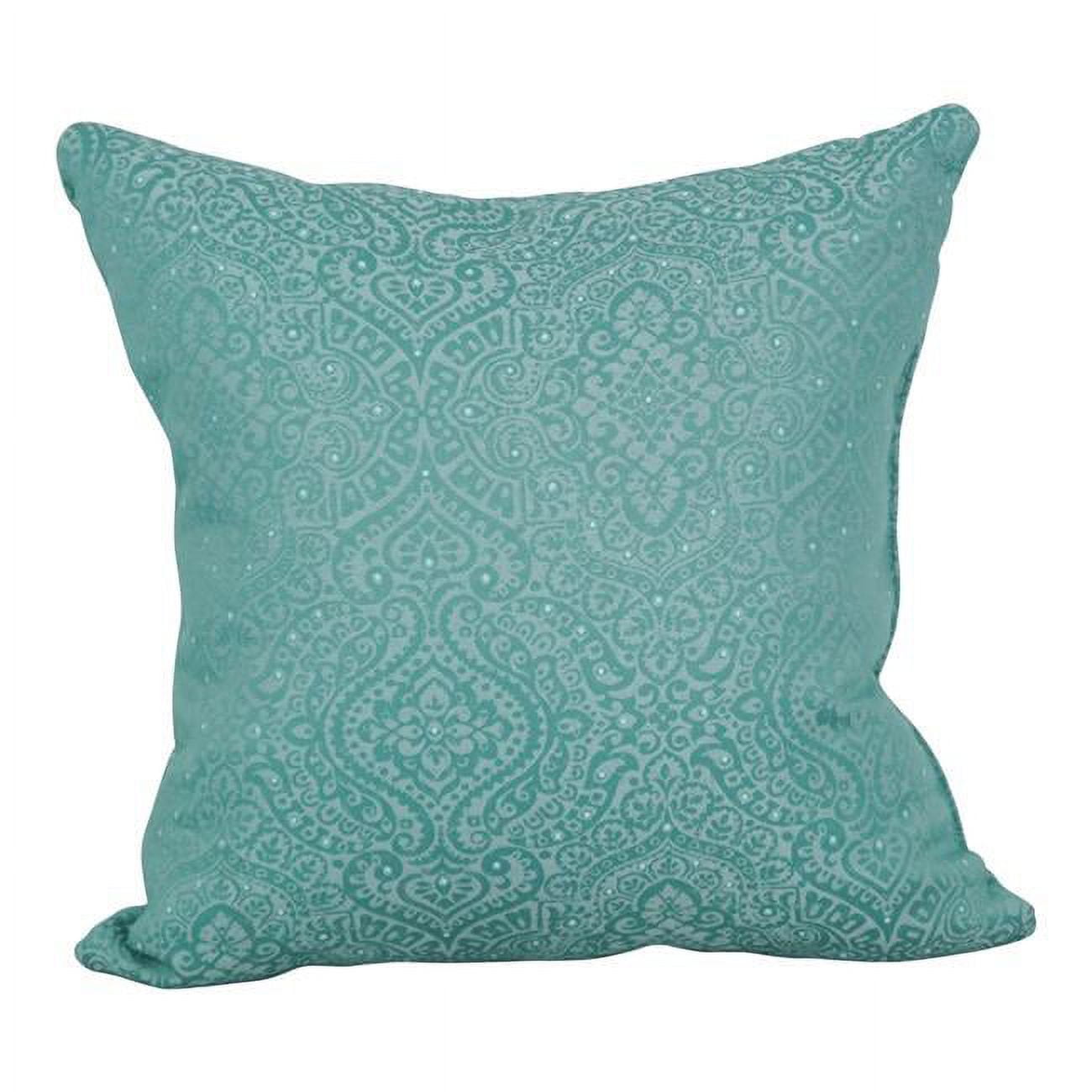 9910-S1-ID-112 17 in. Jacquard Throw Pillows with Inserts, Mabul Seaglass