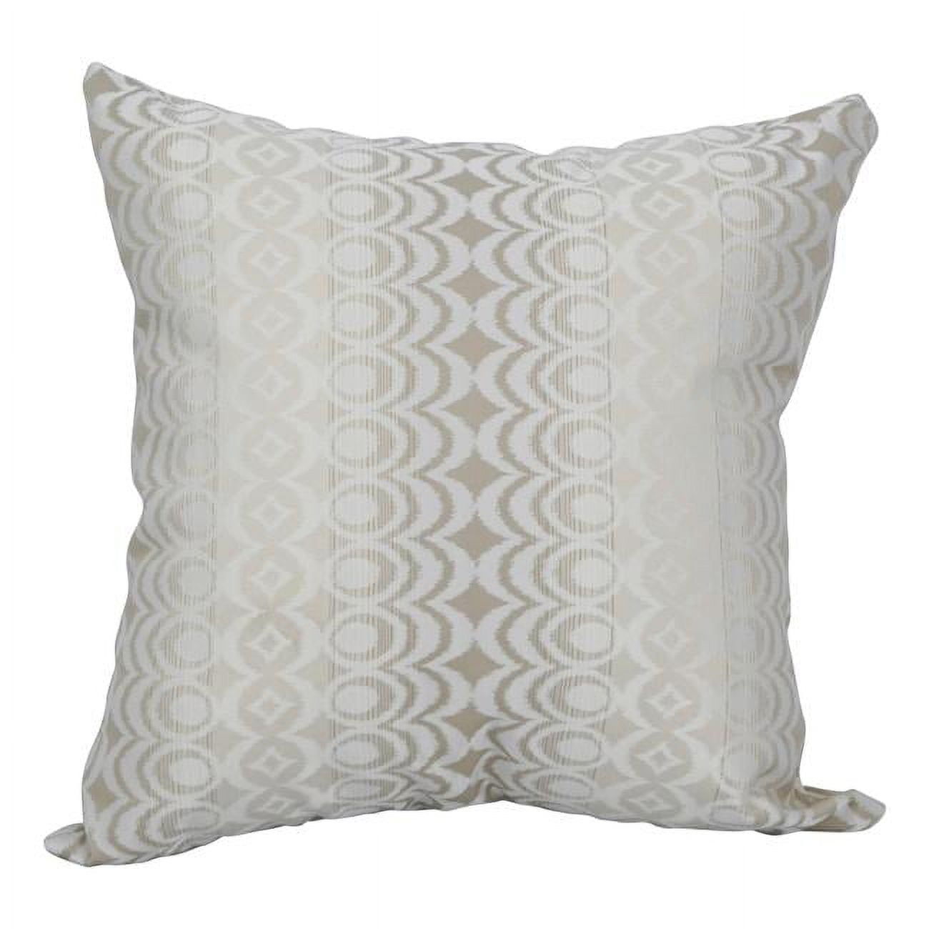 9910-S1-ID-126 17 in. Jacquard Throw Pillows with Inserts, Torero Dune