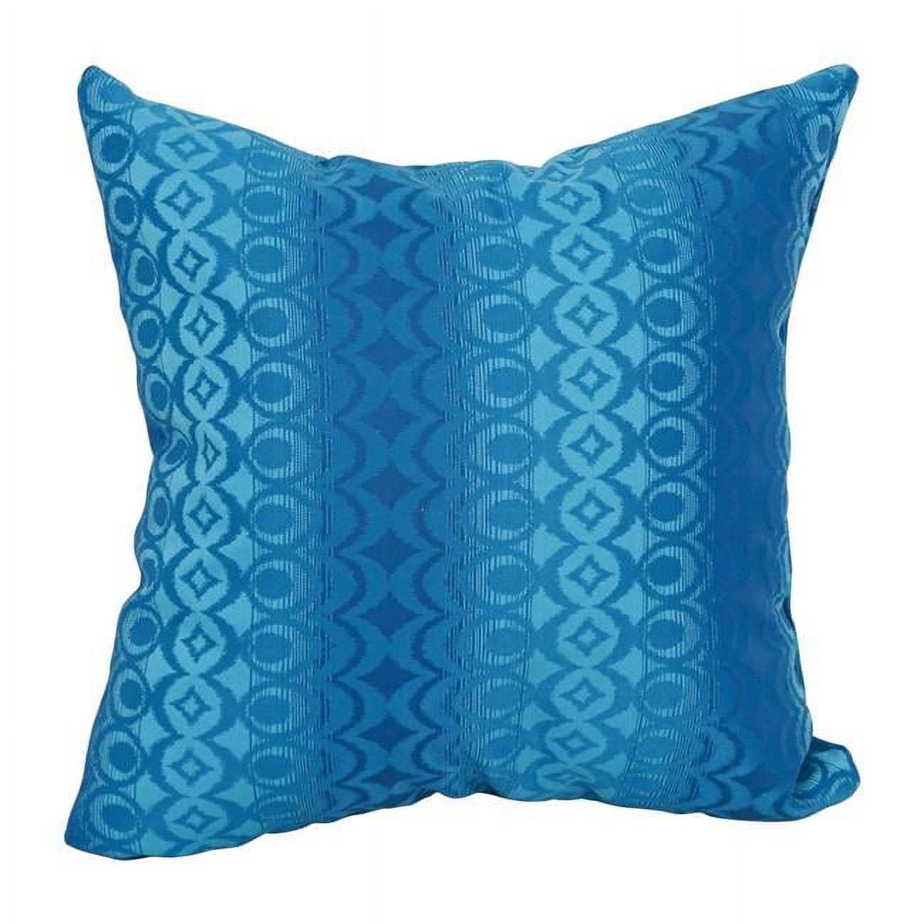9910-S1-ID-127 17 in. Jacquard Throw Pillows with Inserts, Torero Rivier