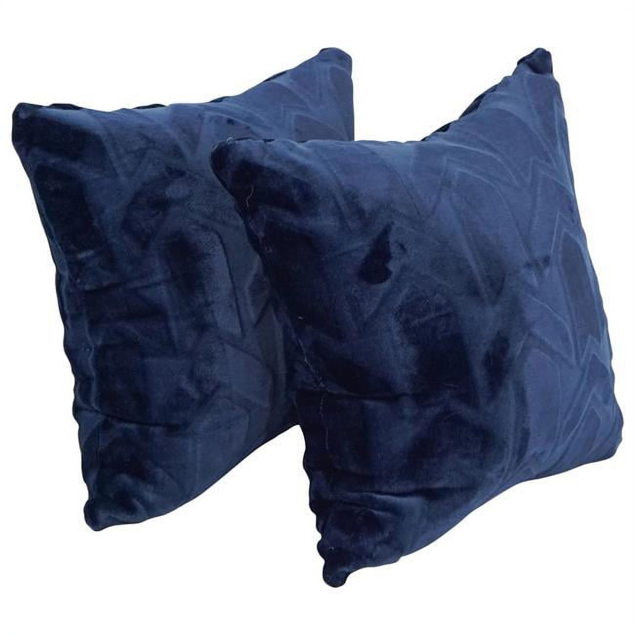 9910-S2-ID-150 17 in. Jacquard Throw Pillows with Inserts, Agora Atlantis - Set of 2