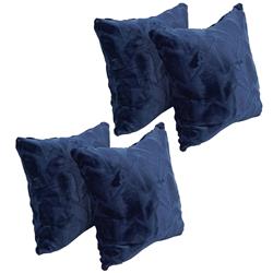 9910-S4-ID-150 17 in. Jacquard Throw Pillows with Inserts, Agora Atlantis - Set of 4