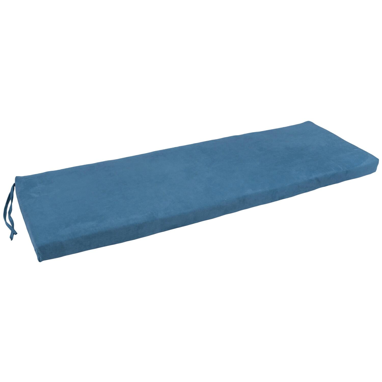 960X19-MS-IN 60 x 19 in. Solid Microsuede Bench Cushion, Indigo