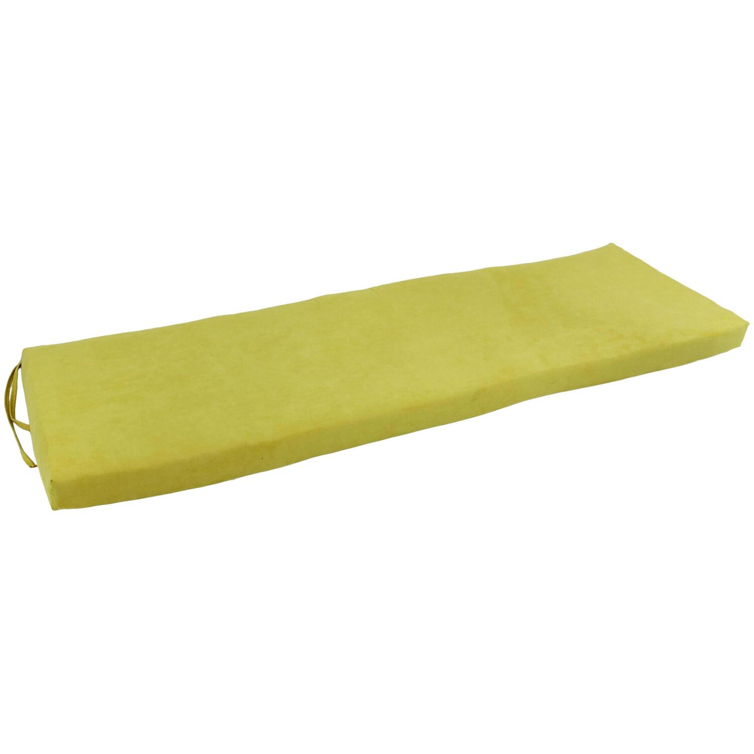 960X19-MS-ML 60 x 19 in. Solid Microsuede Bench Cushion, Mojito Lime