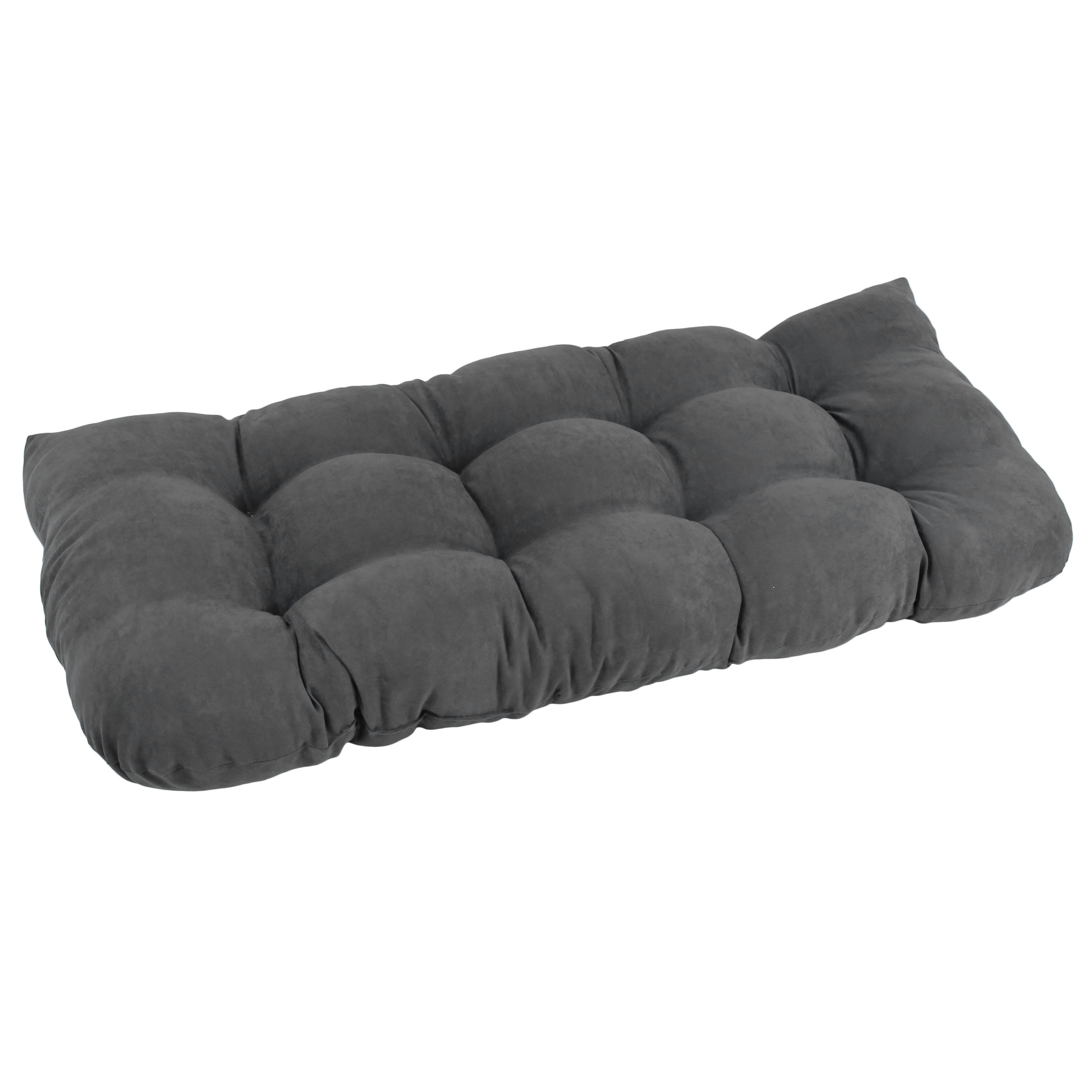 Picture of Blazing Needles 93180-LS-MS-GY 42 x 19 in. U-Shaped Microsuede Tufted Settee & Bench Cushion&#44; Steel Grey