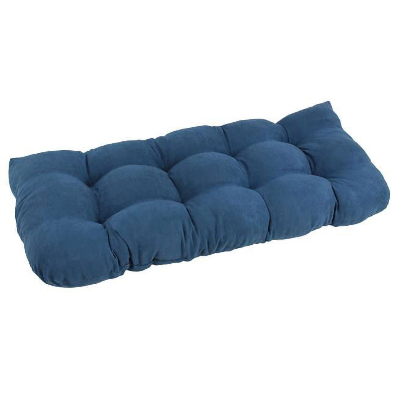 Picture of Blazing Needles 93180-LS-MS-IN 42 x 19 in. U-Shaped Microsuede Tufted Settee & Bench Cushion&#44; Indigo