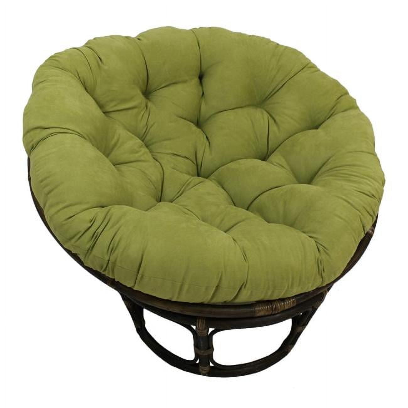 93302-MS-ML 48 in. Solid Microsuede Papasan Cushion, Mojito Lime