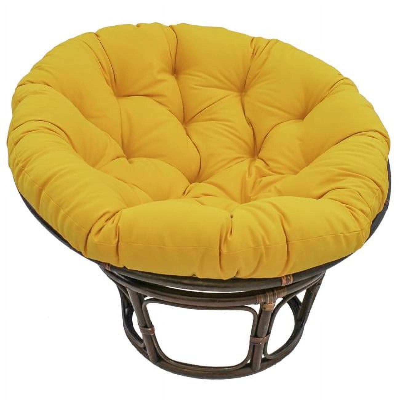 Picture of Blazing Needles 93302-52-TW-SS 52 in. Solid Twill Papasan Cushion, Sunset