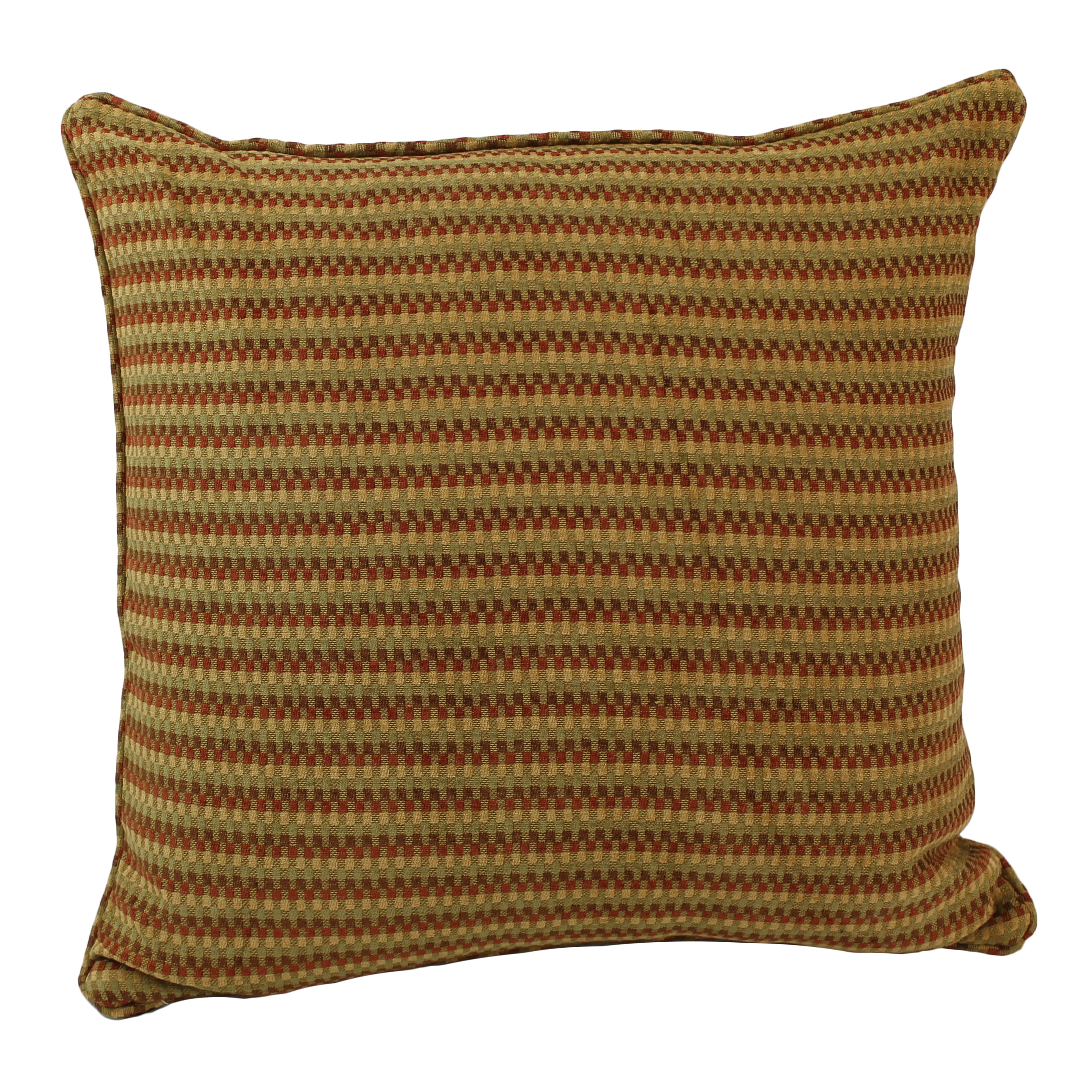 Picture of Blazing Needles 9813-CD-S1-JCH-CO-01 25 in. Double-Corded Patterned Tapestry Square Indoor Floor Pillow with Insert&#44; Autumn Gingham