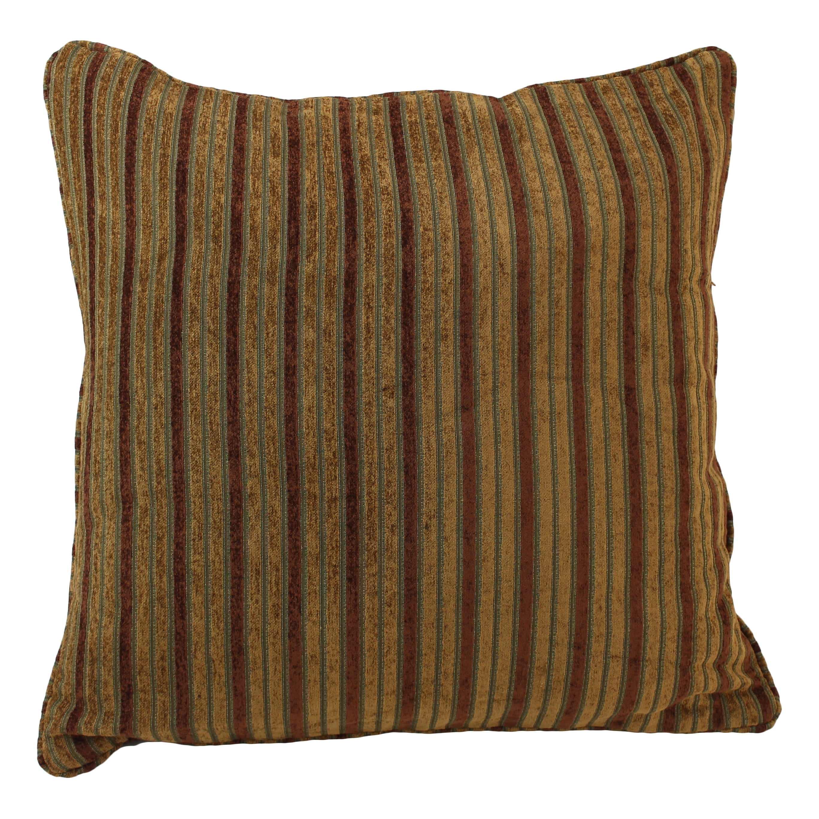 Picture of Blazing Needles 9813-CD-S1-JCH-CO-05 25 in. Double-Corded Patterned Tapestry Square Indoor Floor Pillow with Insert&#44; Autumn Stripes