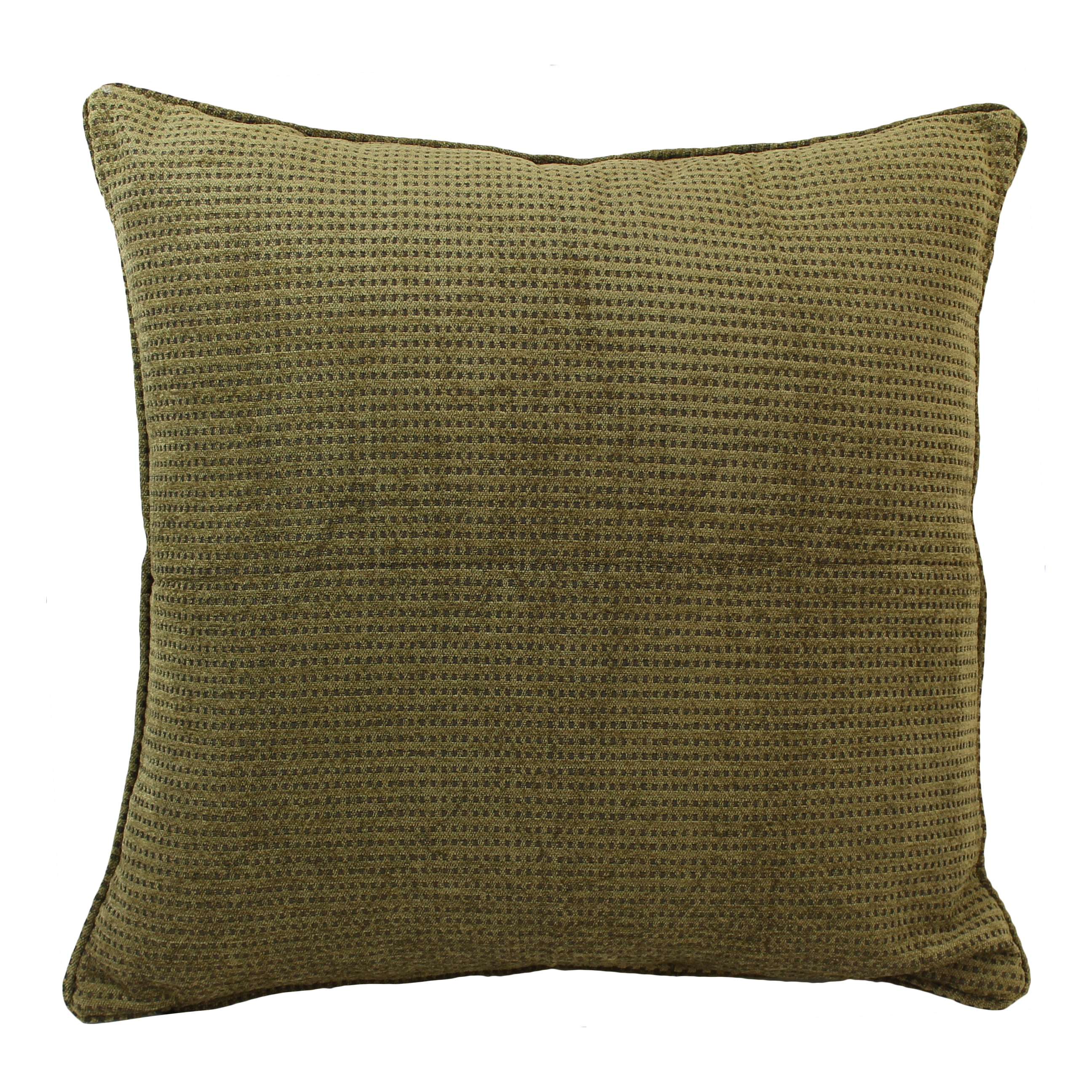 Picture of Blazing Needles 9813-CD-S1-JCH-CO-13 25 in. Double-Corded Patterned Tapestry Square Indoor Floor Pillow with Insert&#44; Gingham Brown