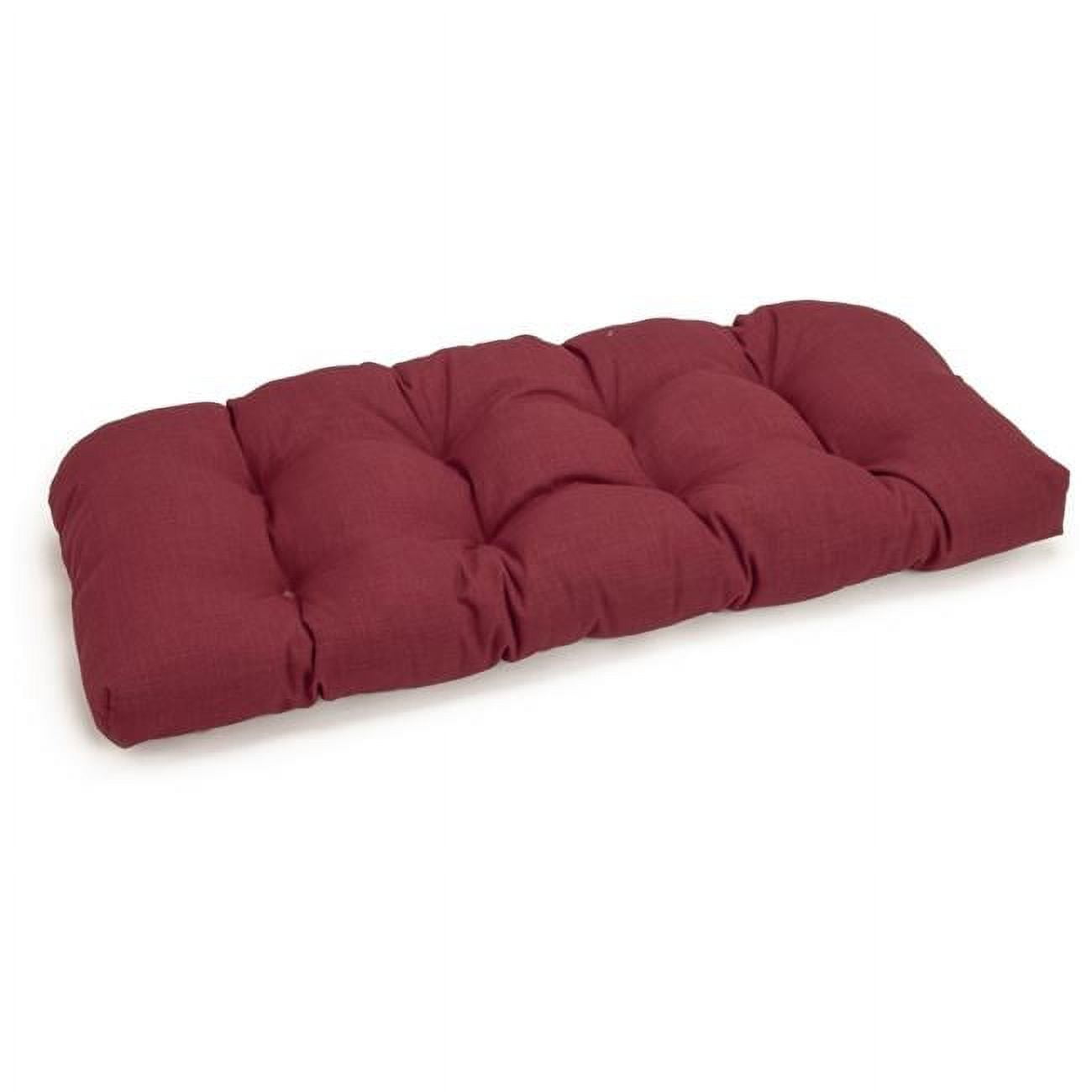 Picture of Blazing Needles 93180-LS-REO-SOL-17 42 x 19 in. U-Shaped Solid Spun Polyester Tufted Settee & Bench Cushion&#44; Merlot