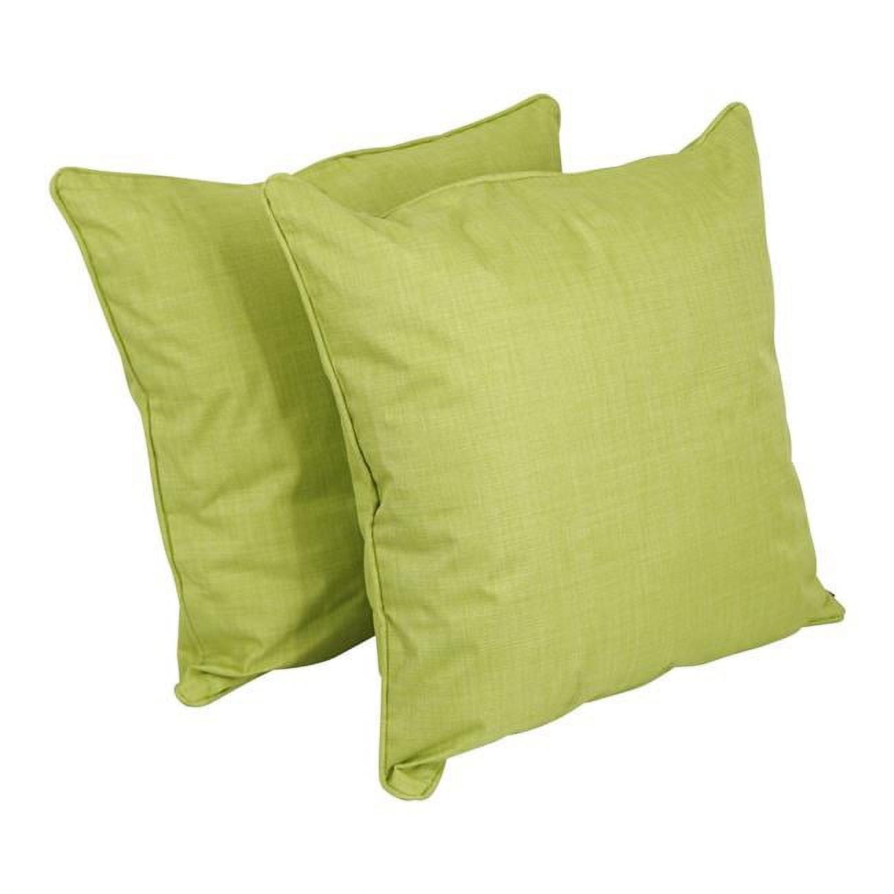 Picture of Blazing Needles 9813-CD-S2-REO-SOL-01 25 in. Double-Corded Spun Polyester Square Floor Pillows with Inserts&#44; Lime - Set of 2