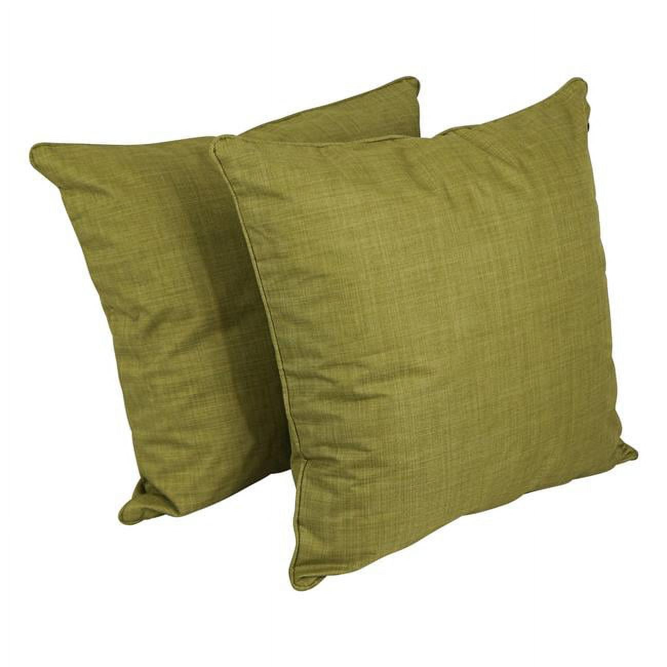 Picture of Blazing Needles 9813-CD-S2-REO-SOL-02 25 in. Double-Corded Spun Polyester Square Floor Pillows with Inserts&#44; Avocado - Set of 2