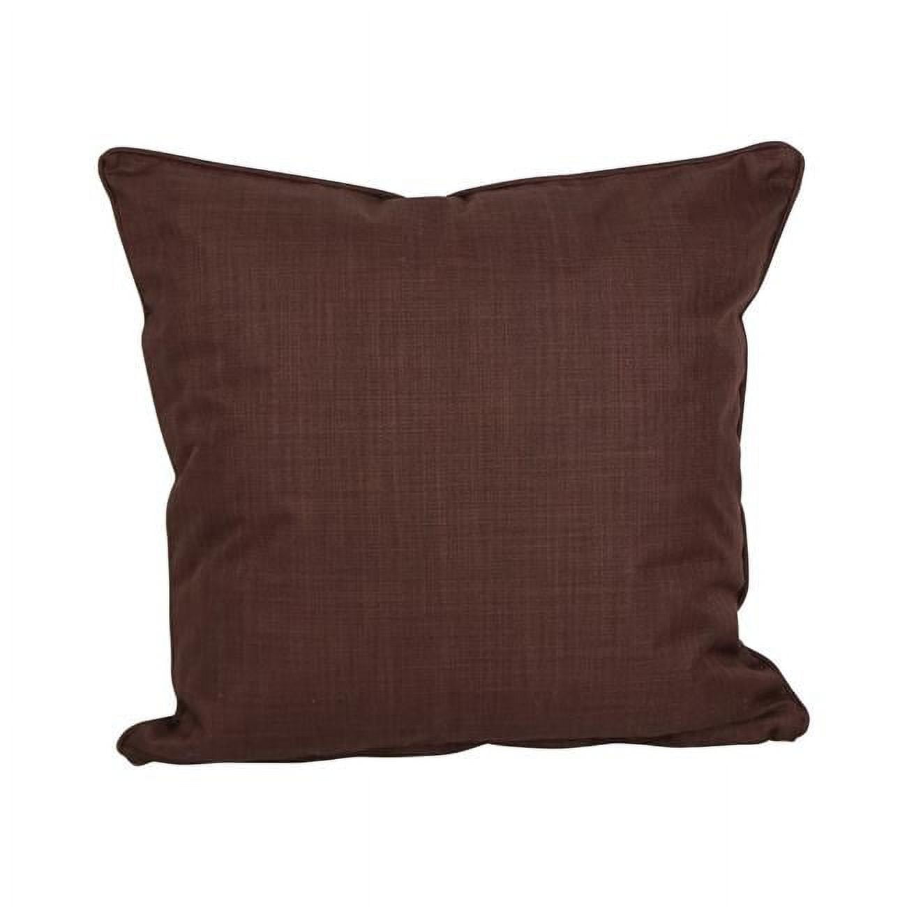 Picture of Blazing Needles 9813-CD-S1-REO-SOL-10 25 in. Double-Corded Spun Polyester Square Floor Pillow with Insert, Cocoa