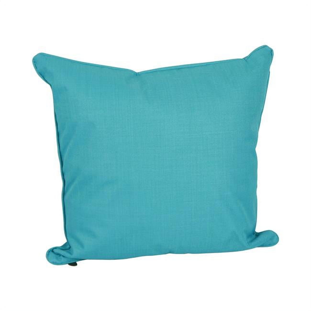 Picture of Blazing Needles 9813-CD-S1-REO-SOL-12 25 in. Double-Corded Spun Polyester Square Floor Pillow with Insert&#44; Aqua Blue