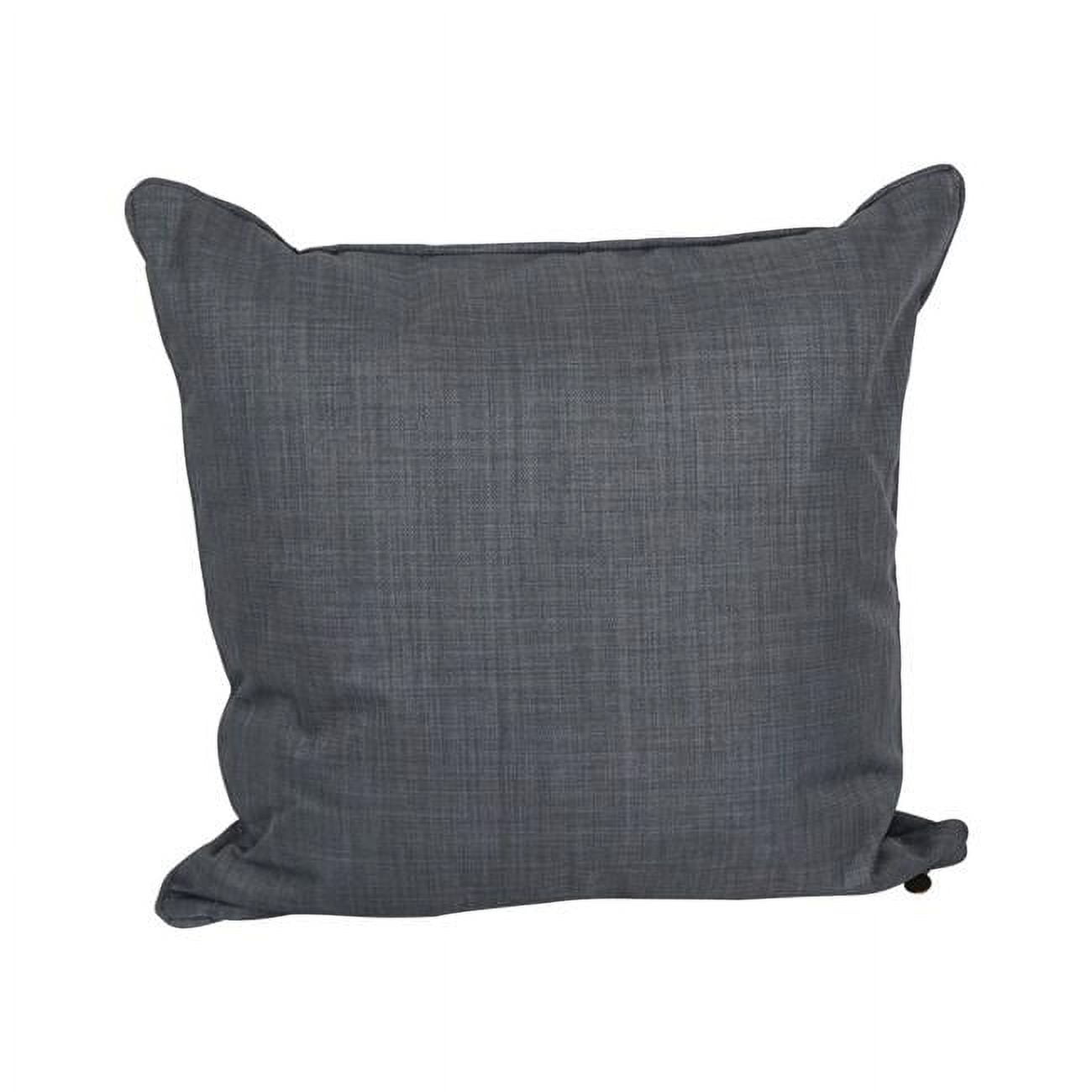 Picture of Blazing Needles 9813-CD-S1-REO-SOL-15 25 in. Double-Corded Spun Polyester Square Floor Pillow with Insert&#44; Cool Gray