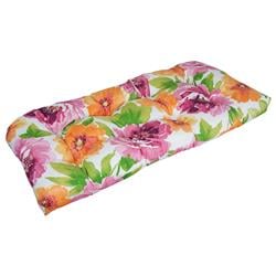 93180-LS-OD-243 42 x 19 in. U-Shaped Patterned Spun Polyester Tufted Settee & Bench Cushion, Muree Garden