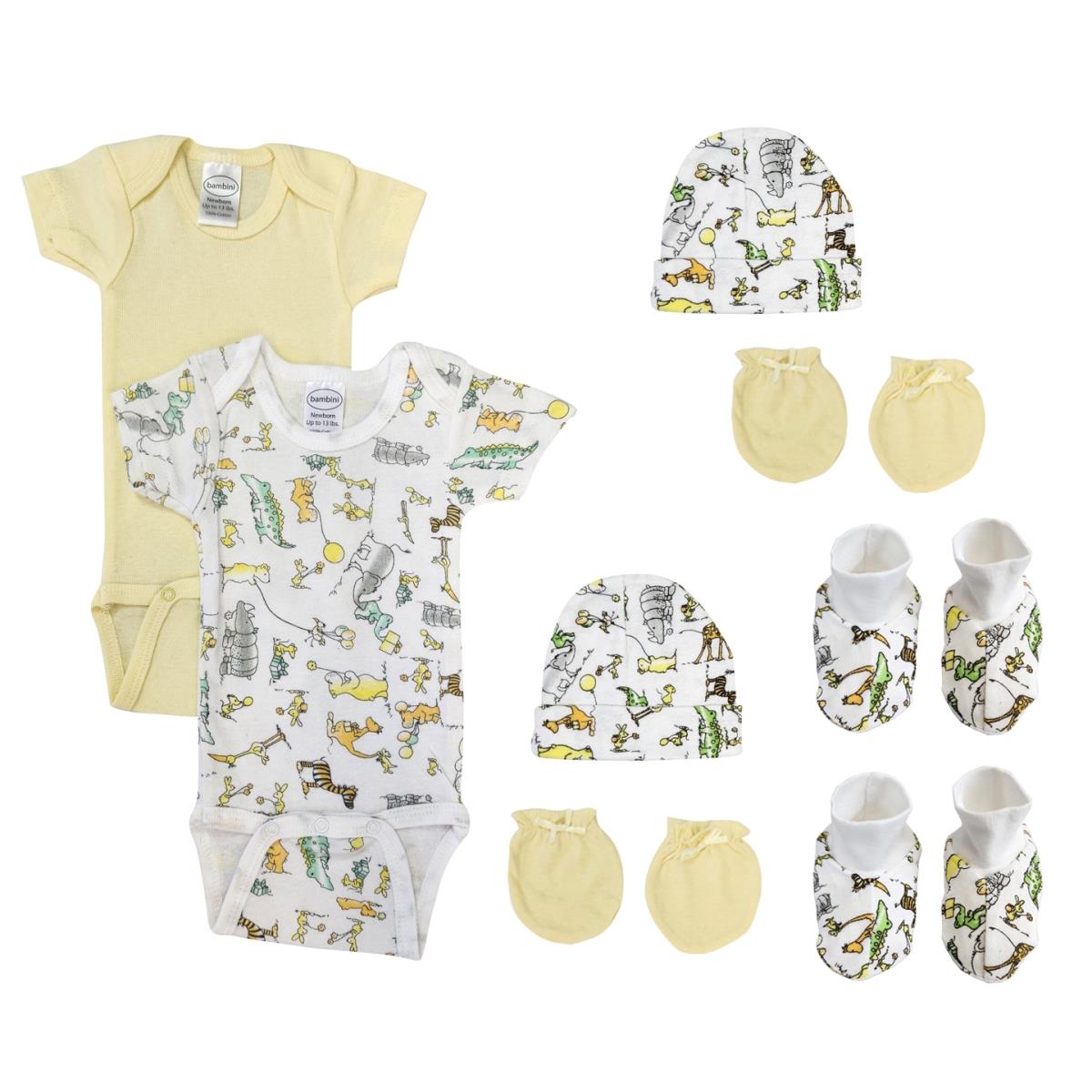 NC-0562 Unisex Newborn Baby 8 Piece Layette Sets, White
