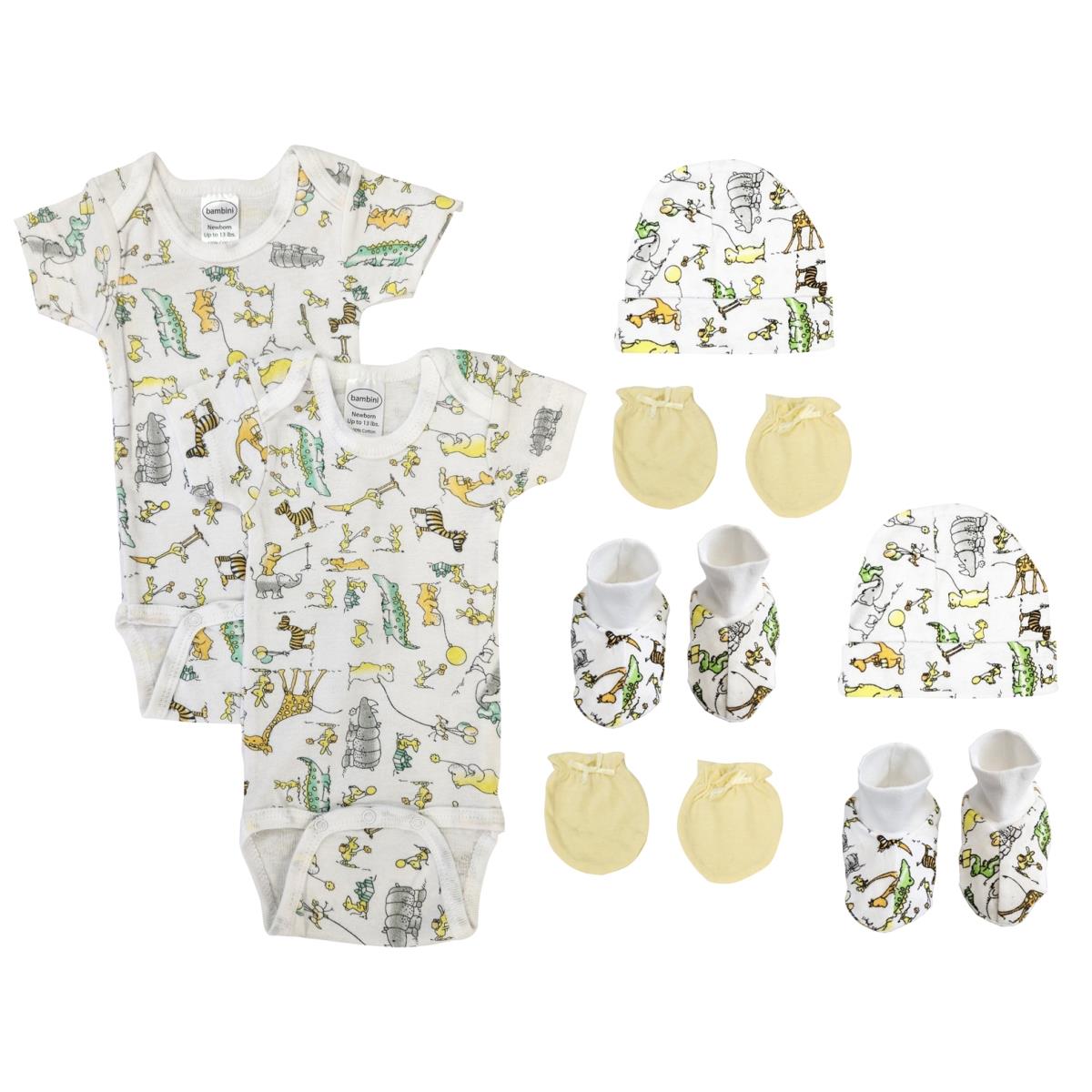NC-0568 Unisex Newborn Baby 8 Piece Layette Sets, White