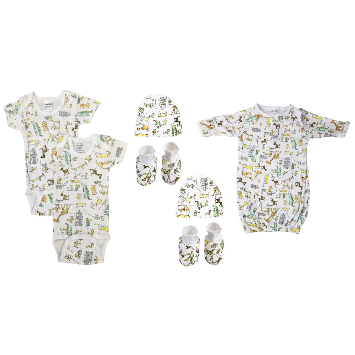 NC-0569 Unisex Newborn Baby 7 Piece Layette Sets, White