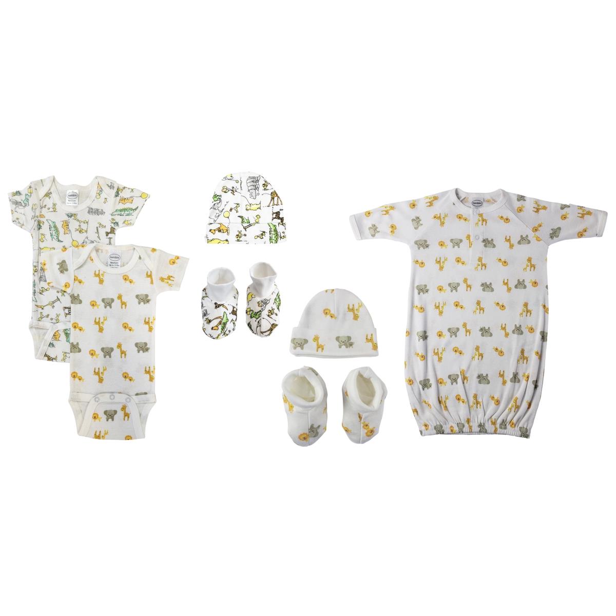 NC-0577 Unisex Newborn Baby 7 Piece Layette Sets, White