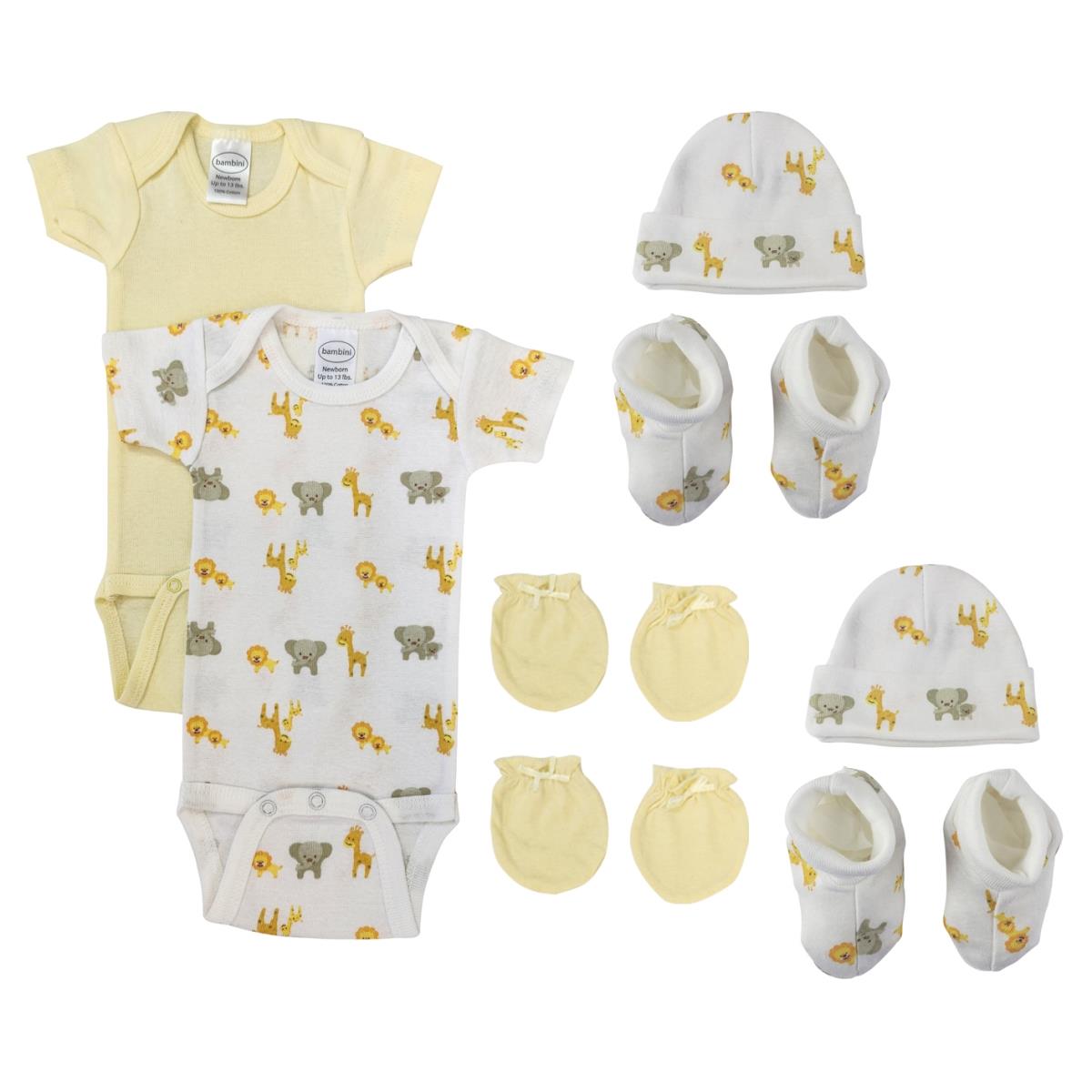 NC-0686 Unisex Newborn Baby 8 Piece Layette Sets, White