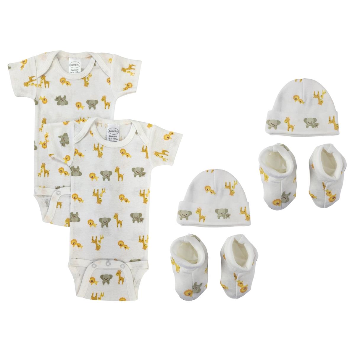 NC-0691 Unisex Newborn Baby 6 Piece Layette Sets, White