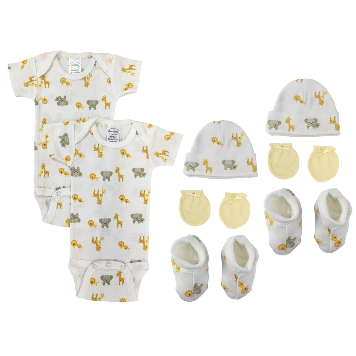 NC-0692 Unisex Newborn Baby 8 Piece Layette Sets, White