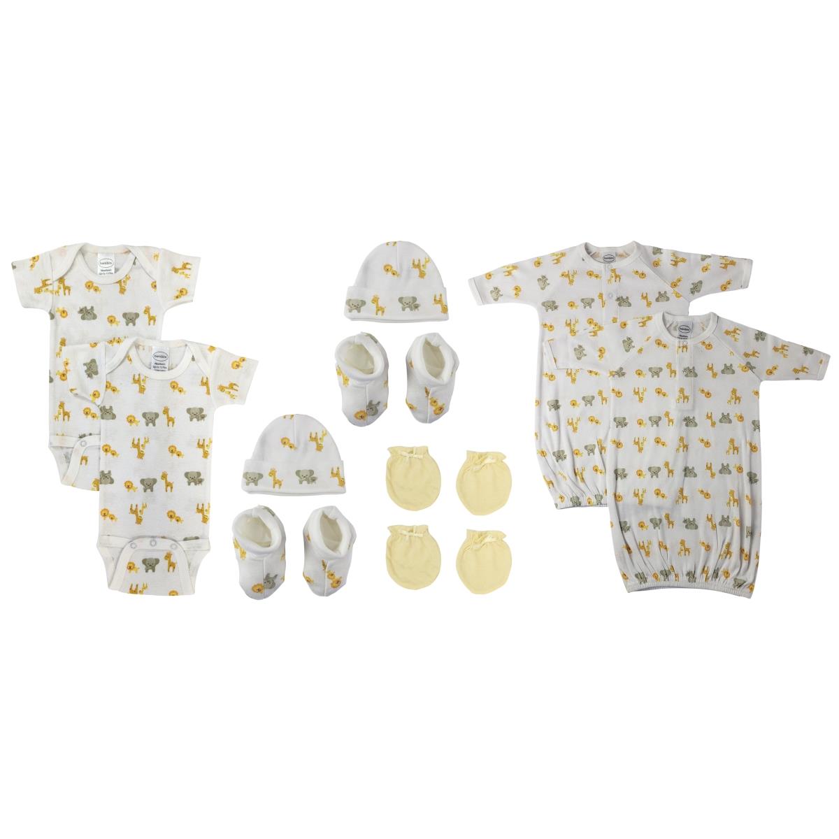 NC-0697 Unisex Newborn Baby 10 Piece Layette Sets, White