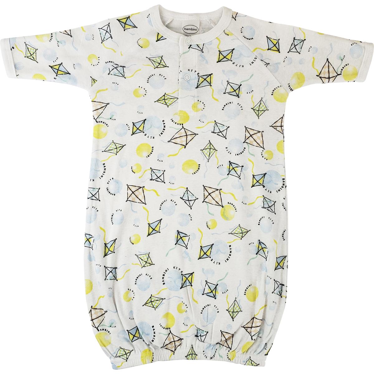 NC-0788 Unisex Newborn Baby Gown Set, White