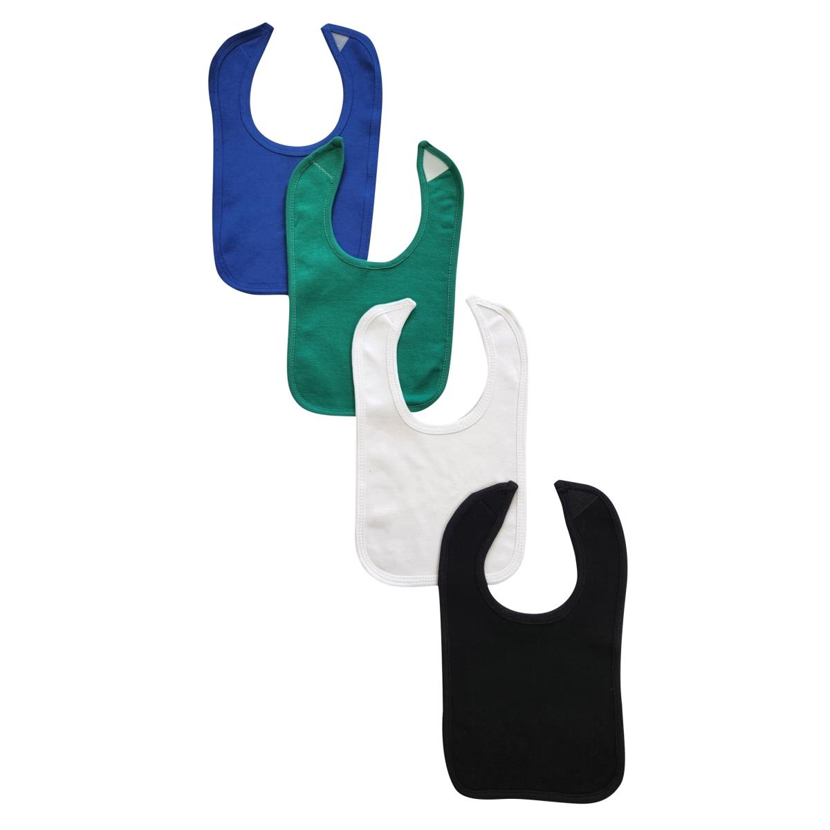 NC-0922 Unisex Baby Bibs, Multi Color - One Size - Pack of 4