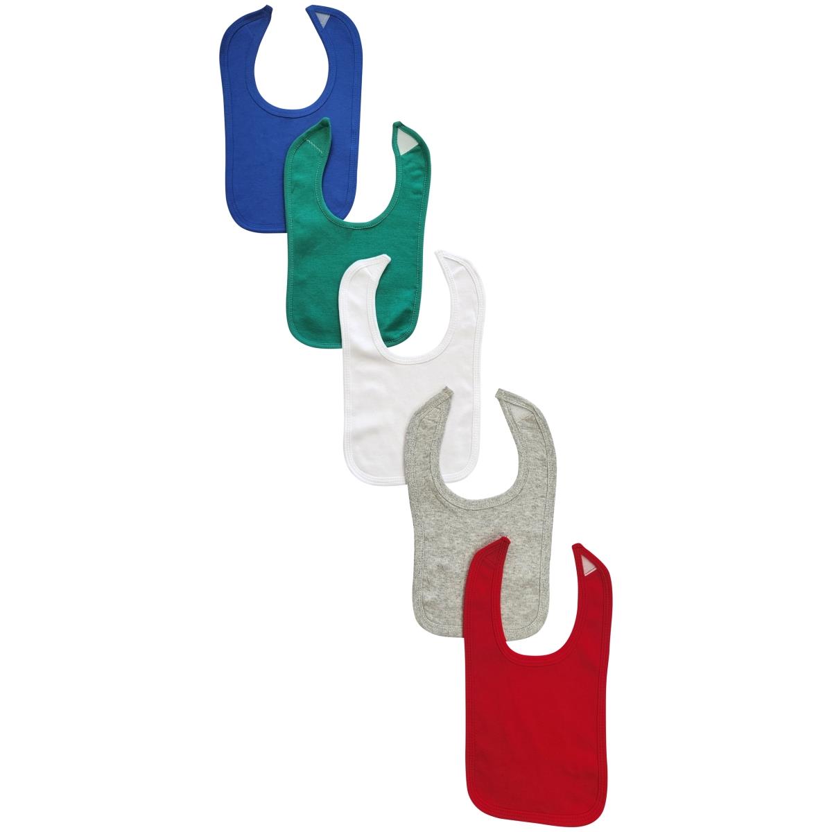 NC-0930 Unisex Baby Bibs, Multi Color - One Size - Pack of 5