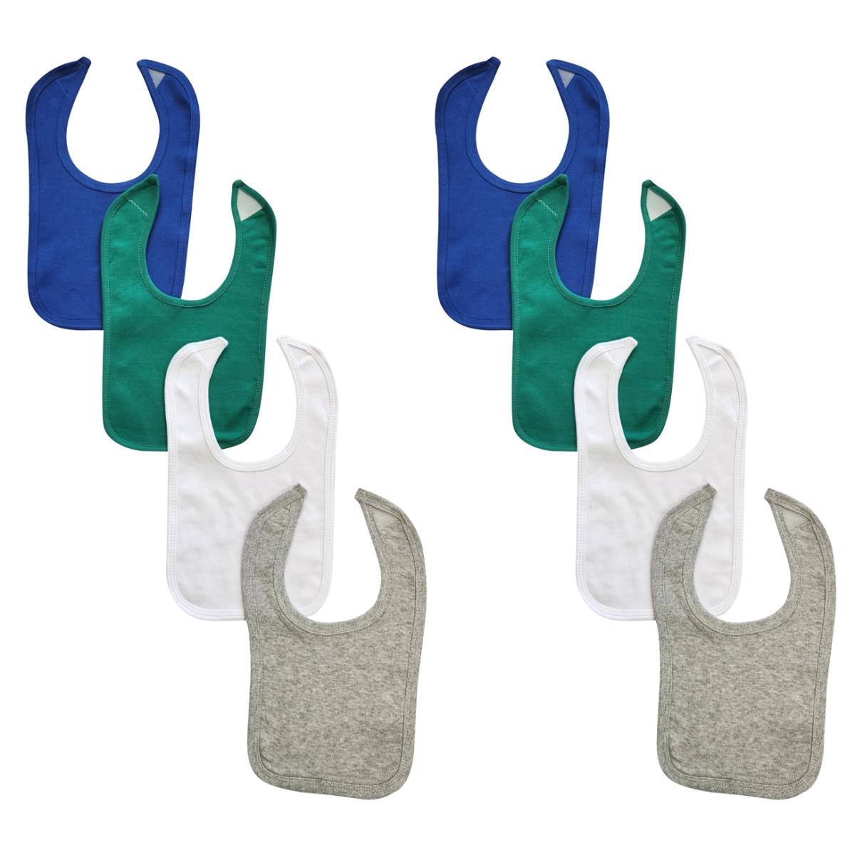 NC-0931 Unisex Baby Bibs, Multi Color - One Size - Pack of 8