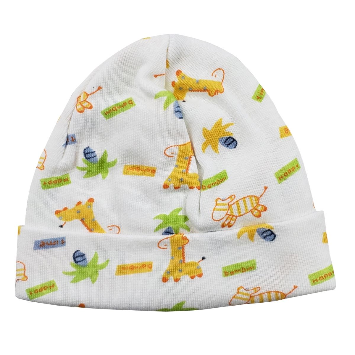 031.SAFARI Unisex Printed Baby Cap, Multi Color - One Size