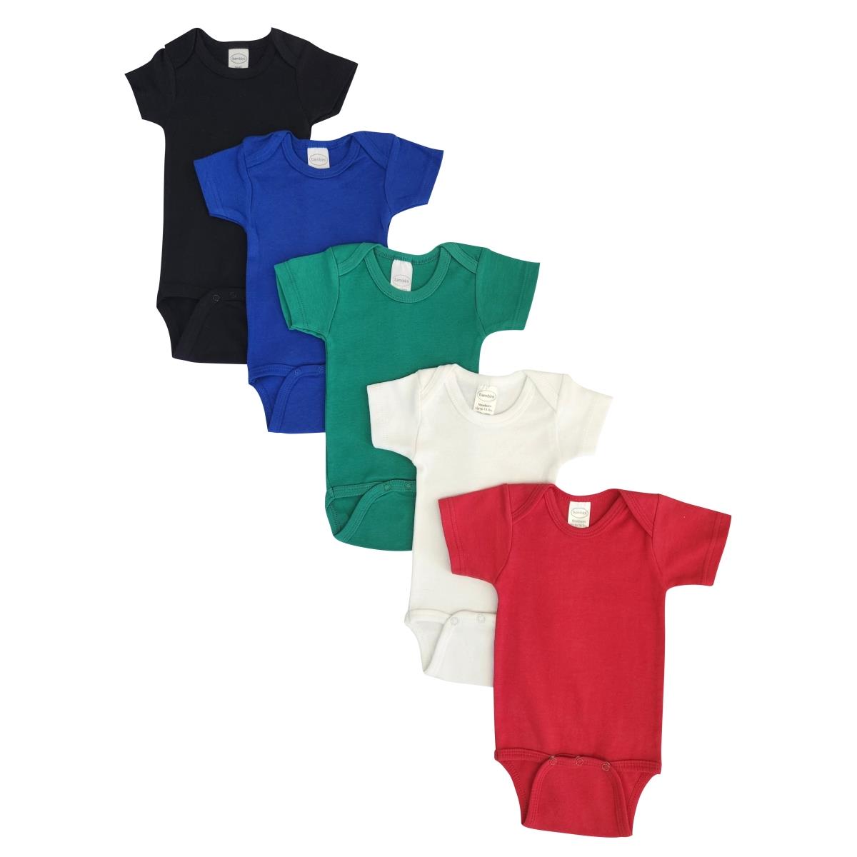 NC-0453M Unisex Baby 5 Piece Onezies Bodysuit, Multi Color - Medium