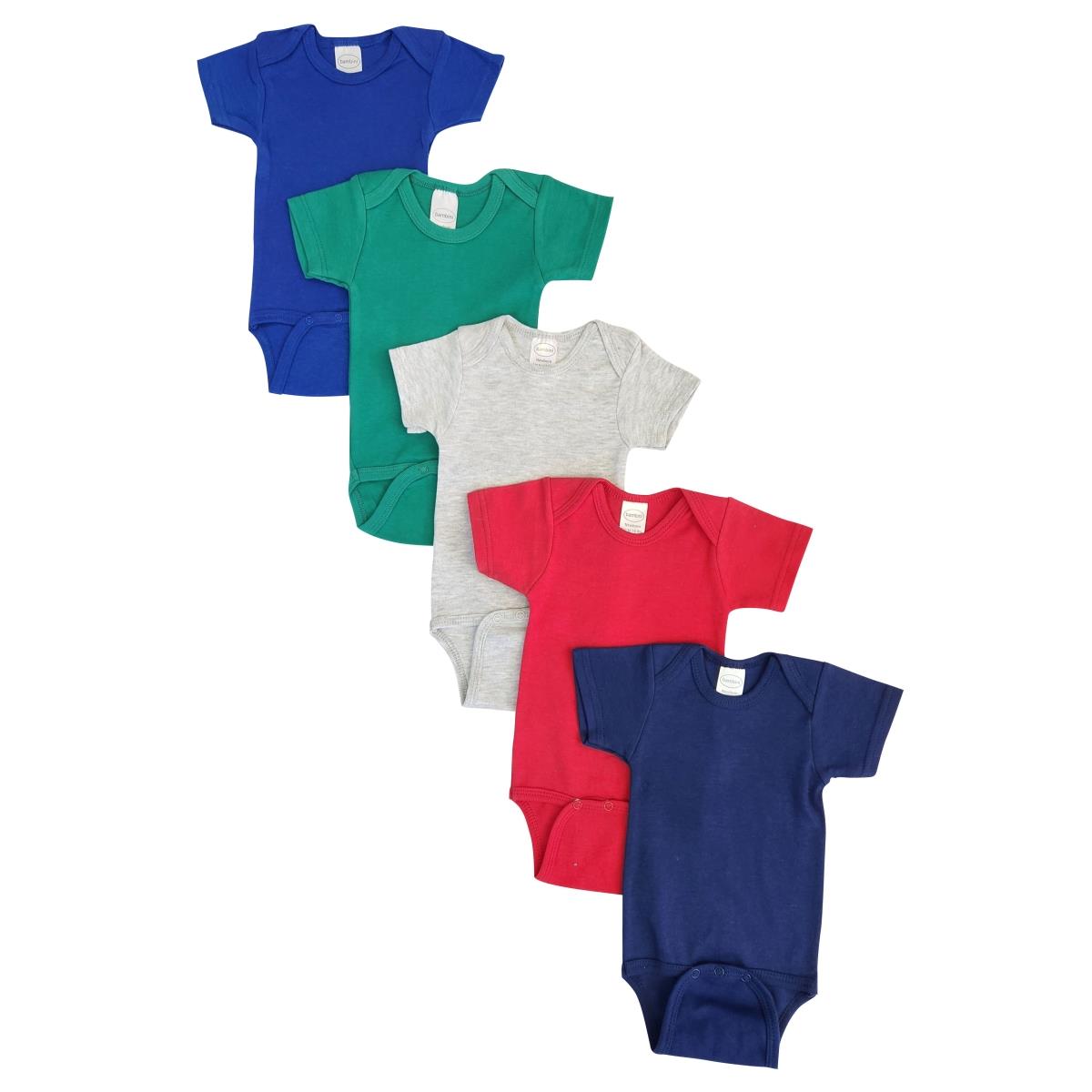NC-0460S Unisex Baby 5 Piece Onezies Bodysuit, Multi Color - Small