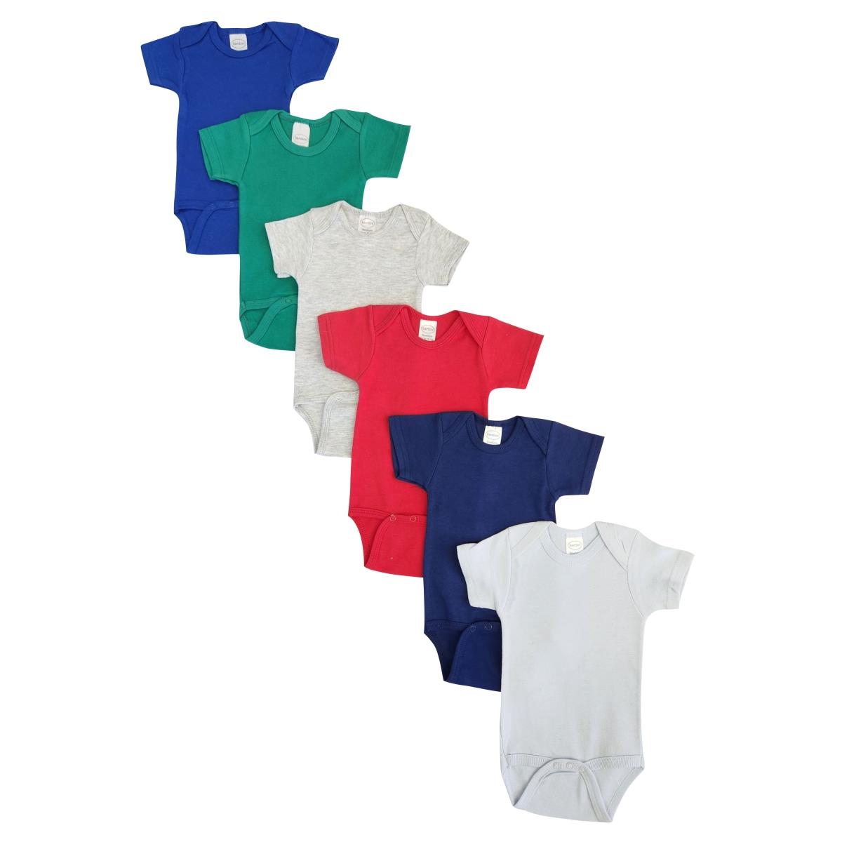 NC-0461M Unisex Baby 6 Piece Onezies Bodysuit, Multi Color - Medium