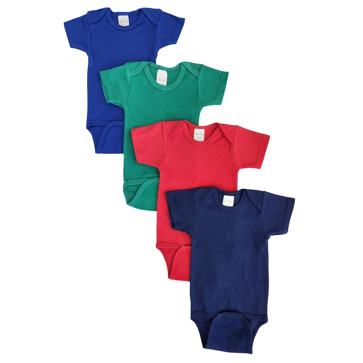 NC-0464M Unisex Baby 4 Piece Onezies Bodysuit, Multi Color - Medium