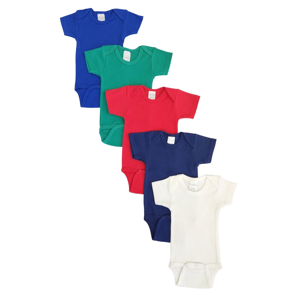 NC-0465M Unisex Baby 5 Piece Onezies Bodysuit, Multi Color - Medium