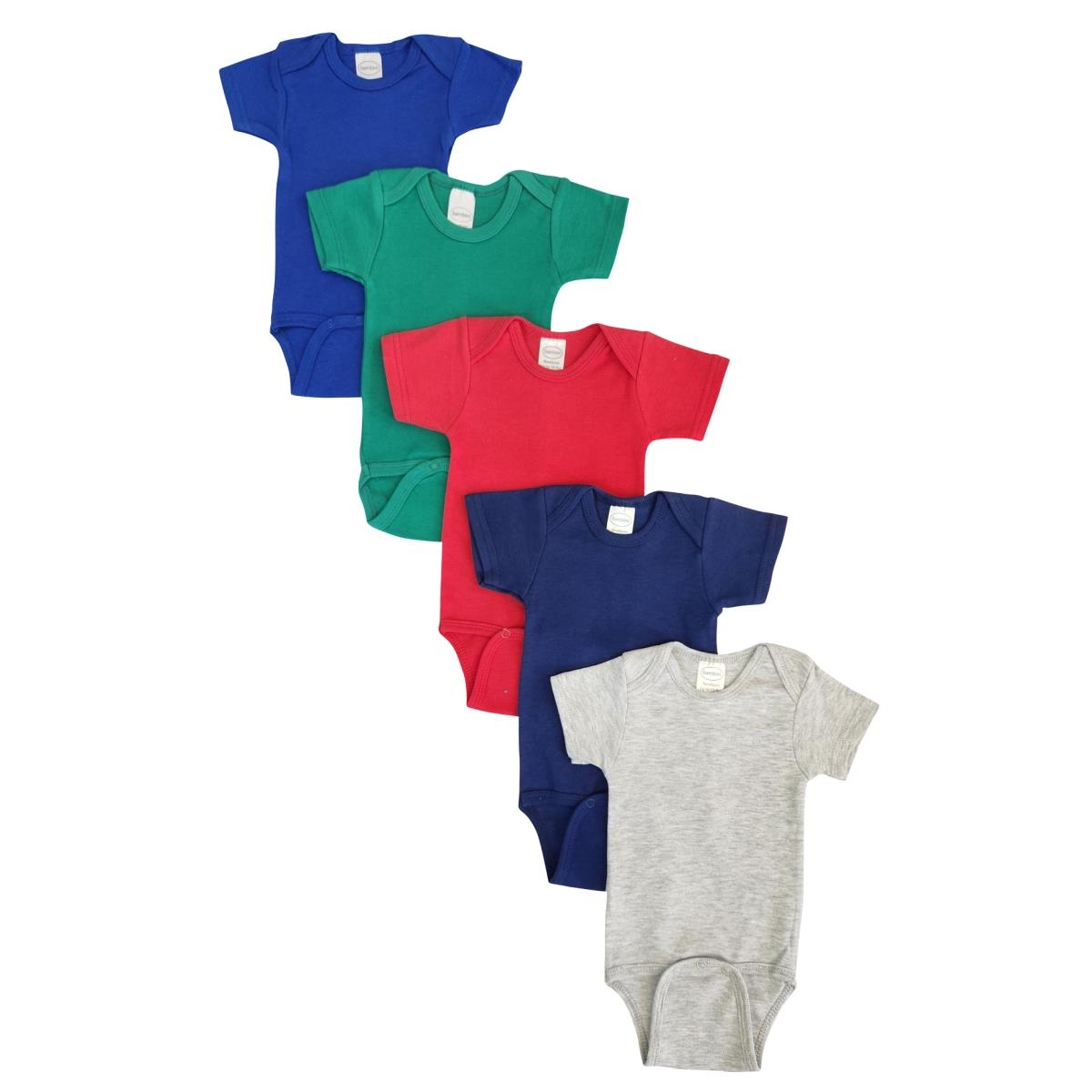 NC-0466M Unisex Baby 5 Piece Onezies Bodysuit, Multi Color - Medium