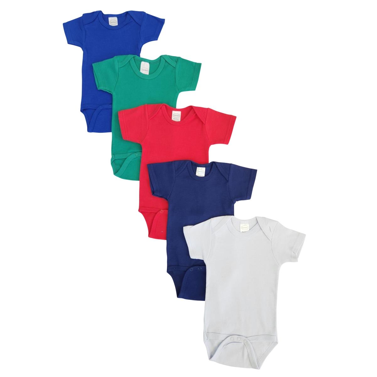 NC-0467S Unisex Baby 5 Piece Onezies Bodysuit, Multi Color - Small
