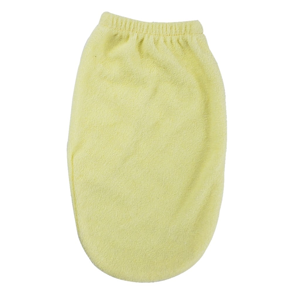022.Pack.Y Yellow Wash Cloth Mitten for Unisex - One Size